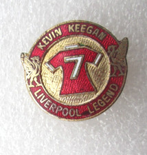 Vintage 1970s Kevin Keegan Liverpool Legend Enamel Pin Badge Liverpool FC