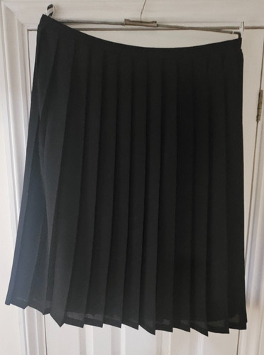 Eastex pleated skirt black - pleated, –