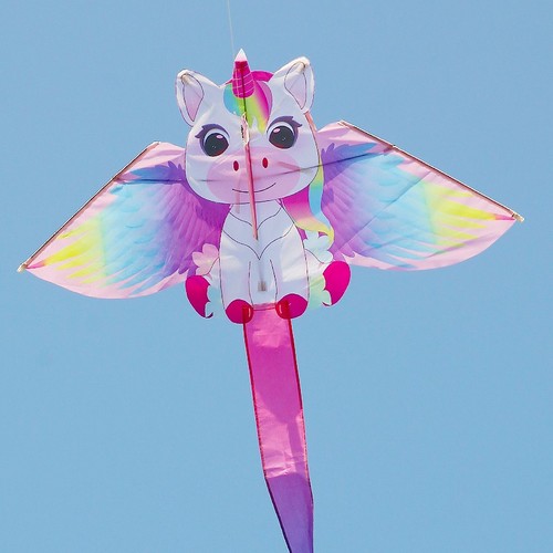 Pink unicorn kite easy fly - kite,