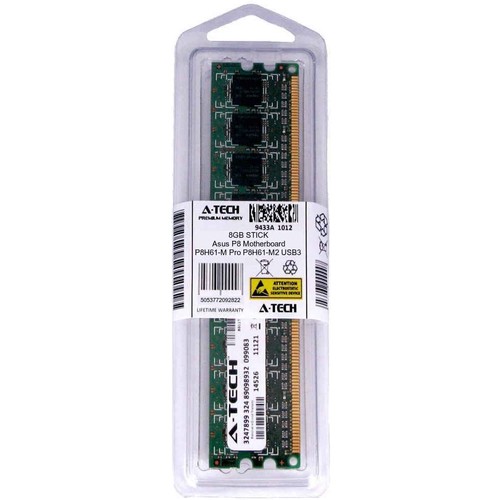 8gb dimm asus - 8gb, p8h61-m