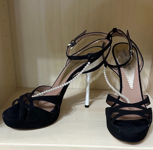 Black and pearl strap - black,