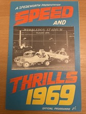 Stock Car Programme Spedeworth Wimbledon 28-6-1969