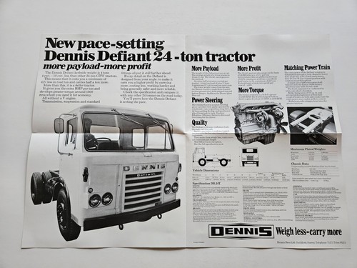 Dennis defiant ton truck - dennis,