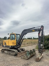 Volvo EC55B Digger MIDI Excavator 5 Ton 4 Buckets £13650