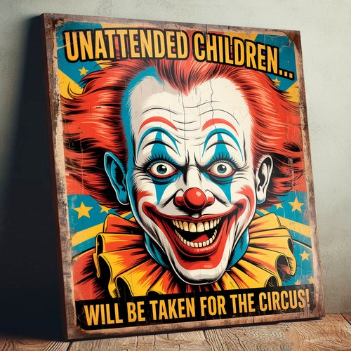 Unattended children circus - unattended,