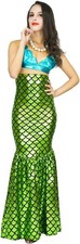 2 Piece Women Mermaid Costume Fancy Dress Hen Night Size 8, RRP £38