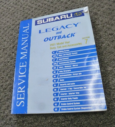 2001 subaru legacy - legacy, body