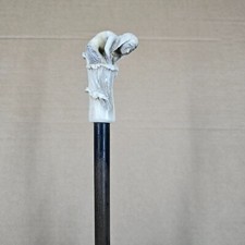 Old Cane Walking Stick Sammlerstock Deer Antler Handle 89cm