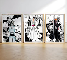 Bleach Poster SET of 3 Canvas