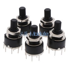 1X 16MM Rotary Switch 2 Pole 3