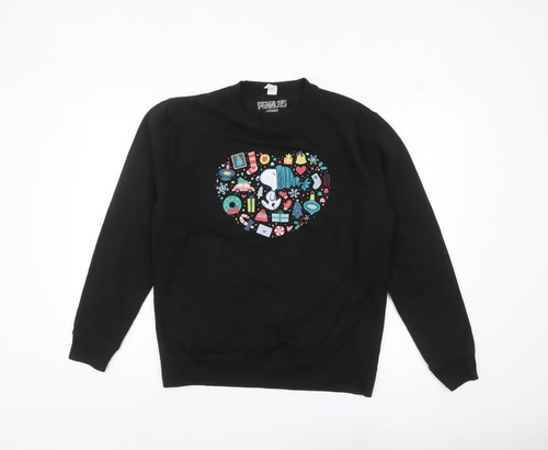 Mens size peanuts black - mens,
