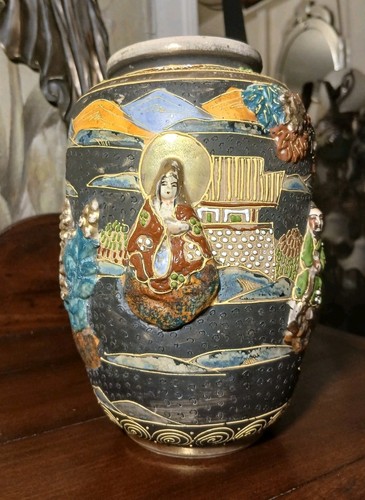Vtg japan satsuma moriage - satsuma,