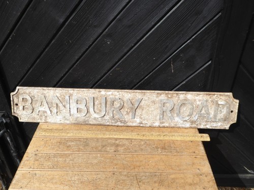 Vintage road name - sign, /