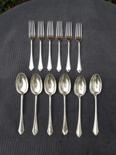 Mappin & Webb Princes Plate (Silver Plate) Pembury Dinner Forks & Desert Spoons