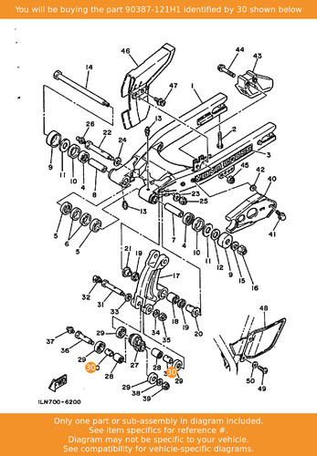 Yamaha collar 90387 - yamaha, oem