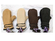 6x Pairs Womens Mittens Fleece