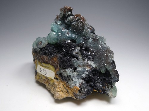 Cuprian smithsonite - **cuprian,