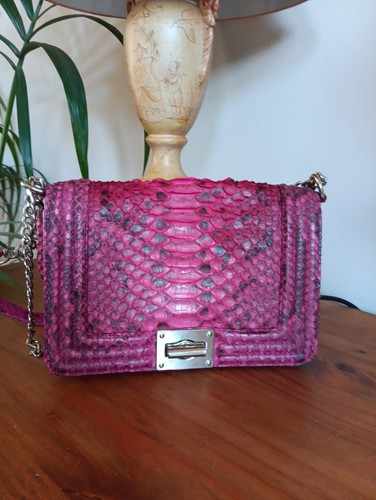 Ladies snakeskin handbag - snakeskin,