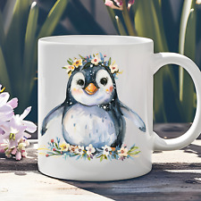Penguin Design Mug. Coffee Tea