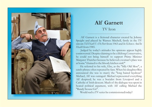 Art print alf garnett - a4,