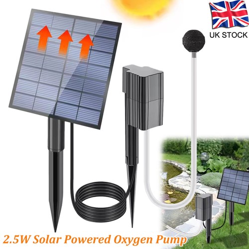 Solar powered garden - powered, pond