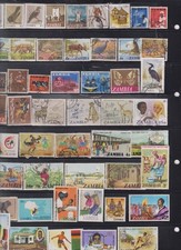 (Z-205) ZAMBIA ASSORTED STAMPS