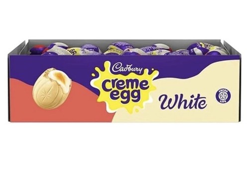 White cadbury creme egg milk - cadbury,