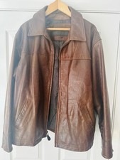 Vintage Timberland Brown Leather Jacket XL