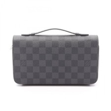 LOUIS VUITTON Zippy XL Around long Wallet N41503 leather Damier Graphite Canvas