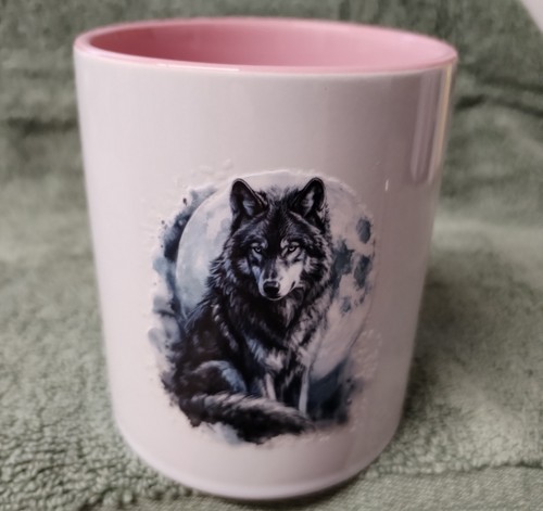 Wolf mug - wolf,
