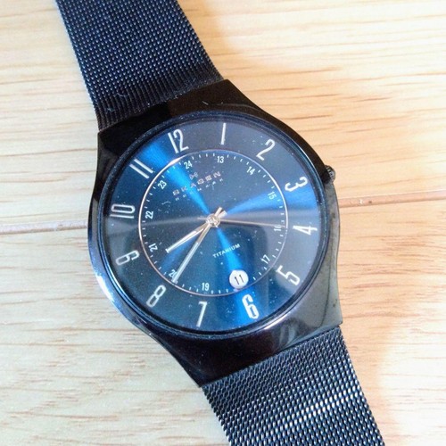 Skagen titanium watch - skagen, black