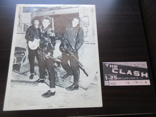 Clash 1982 japan tour ticket - tour,