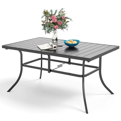Metal garden dining table - metal,