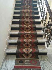 Rug Wool Vintage Runner Jute