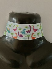 Dinosaur Thick Choker Necklace Blue Ribbon Star Chain  Flint stones Fancy Dress