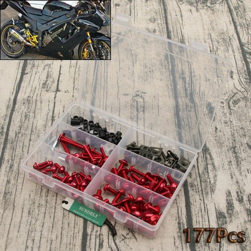 New red motorcycle aluminum - red,