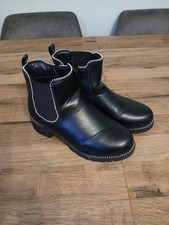 Women's Black Ankle Boots Size 7 Extra Wide Fit