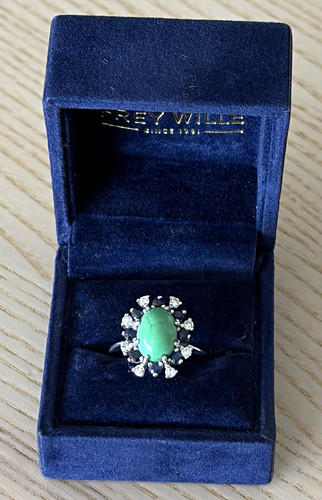 1970s 14k white gold ring - 1970s,