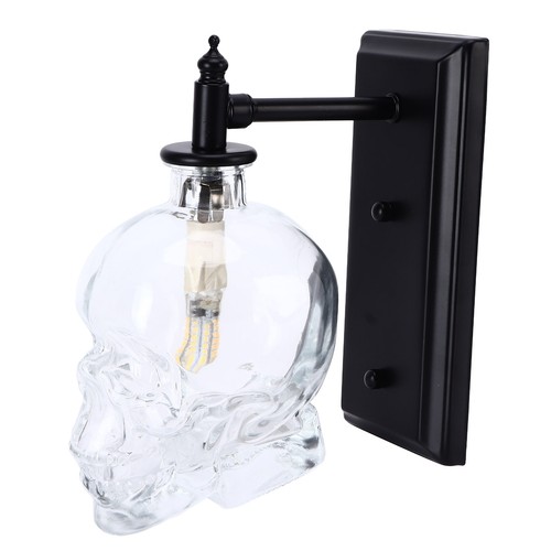 Crystal skull wall - lamp, g9