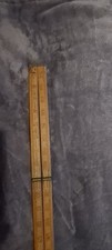 Vintage Wooden Folding Ruler 35inch Brass Ends And Hinges John Rabone & Son