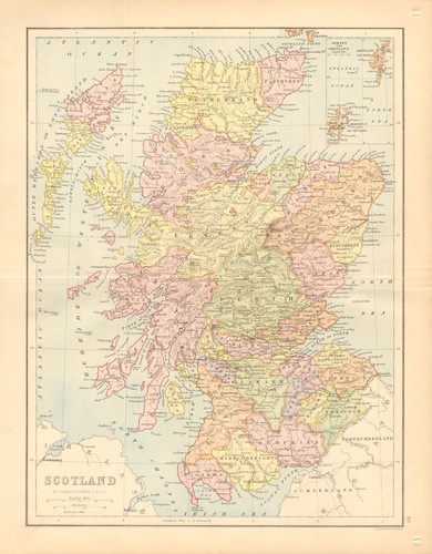 Scotland counties railways - scotland., counties.