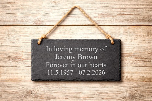 Personalised engraved slate - engraved,