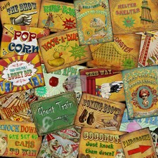 Vintage fairground stalls - stalls, &