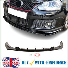 Fits VW Golf MK5 GTI GT TDI Front Lip Splitter Spoiler Gloss Black 2004-2009