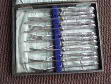 SILVER HANDLED CUTLERY SET SHEFFIELD 1924 BY B & D BOODLE & DUNTHORNE