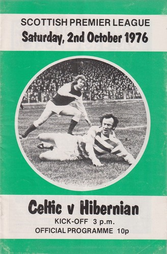 Football programme celtic - programme, v