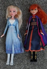 Disney Frozen Elsa & Anna Dolls Barbie Size Dolls Dressed 