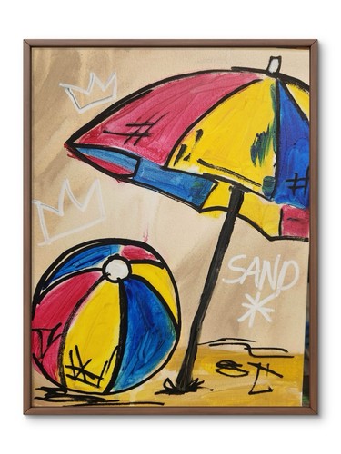Abstract unique beach umbrella - abstract,