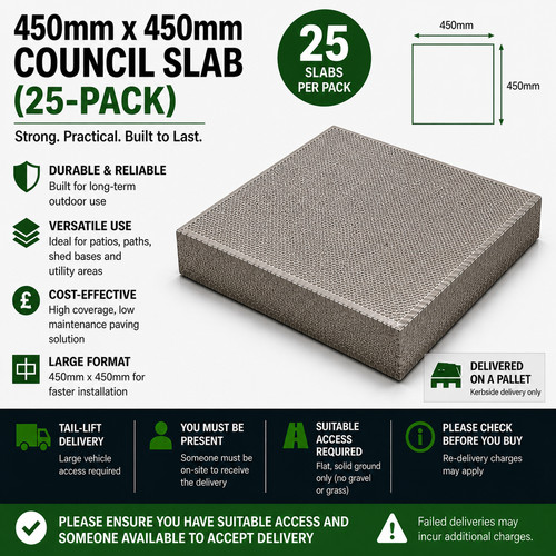 450mm council slab - x,