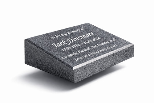 Memorial wedged grave marker - wedged,